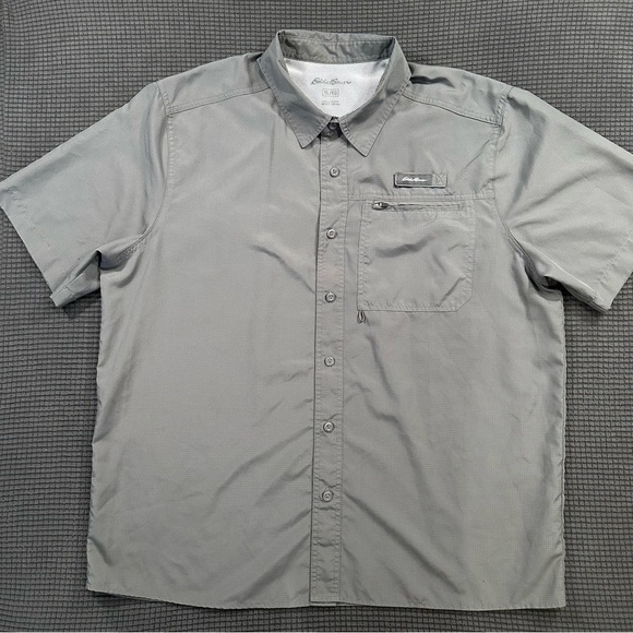 Eddie Bauer Other - Eddie Bauer EC Fishing Shirt Gray Short Sleeve Mens XL